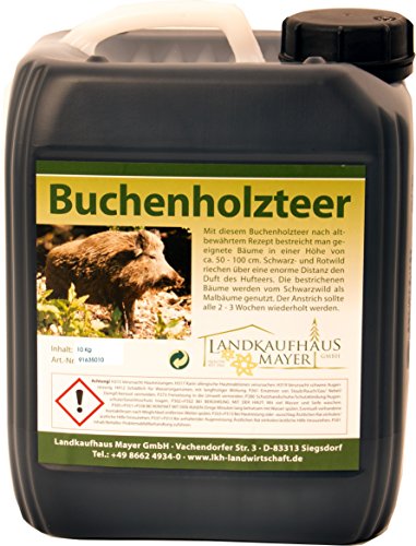 Landkaufhaus Hochwertiger Buchenholzteer - Lockmittel für den Malbaum 10kg (2x5kg) von Landkaufhaus Mayer