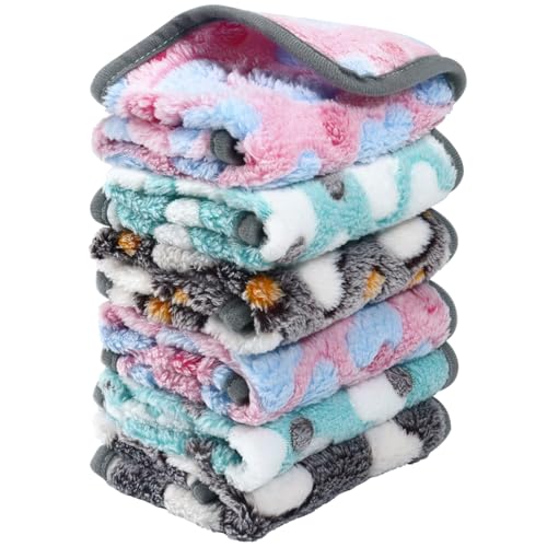 6 Stück Meerschweinchen-Decken Wiederverwendbare Fleece-Einlage für Kleintiere Saugfähige Meerschweinchen-Einlagen Waschbare Haustier-Urinunterlage Weiche Schlafmatte für Hamster, Frettchen, Igel und 6 Stück Meerschweinchen-Decken Wiederverwendbare Fleece-Einlage für Kleintiere Saugfähige Meerschweinchen-Einlagen Waschbare Haustier-Urinunterlage Weiche Schlafmatte für Hamster, Frettchen, Igel und von Lanfly