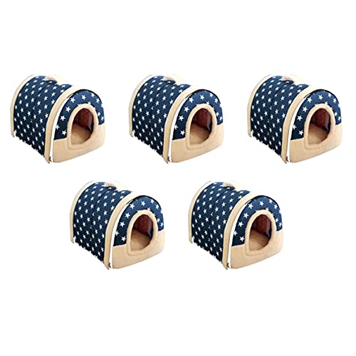 Lanko 5 x weiches Sternmotiv, warm, 2-in-1, Nest für Haustiere, rutschfest, für Hunde, Katzen, Bett, faltbar, weich, bequem, Schlafsack, Kissen, Kissen Lanko 5 x weiches Sternmotiv, warm, 2-in-1, Nest für Haustiere, rutschfest, für Hunde, Katzen, Bett, faltbar, weich, bequem, Schlafsack, Kissen, Kissen von Lanko