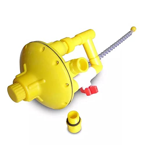 Lanlousy 1 STÜCKE Geflügelzuchtsystem Wasserleitung Wasserdruckregler Automatisches Druckregelventil Gelb von Lanlousy