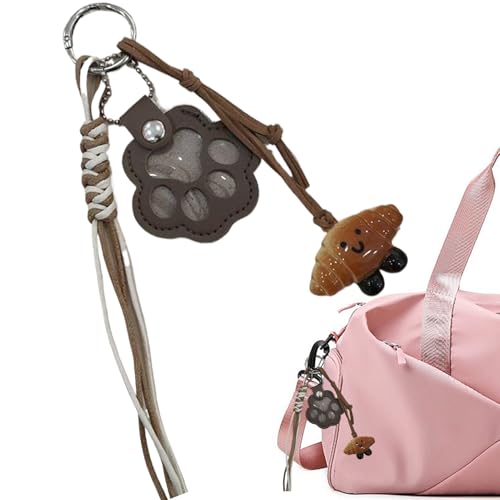 Lanmijia Schlüsselanhänger für Tierhaare, Leder Erinnerung Hundehaare Anhänger, Hundehaar-Sammler, Gedenkflasche, Schlüsselanhänger zum Sammeln von Katzen- und Hundehaaren, für Katzenliebhaber von Lanmijia