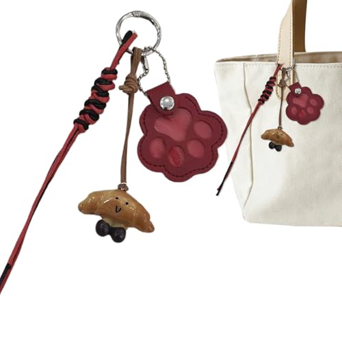 Lanmijia Schlüsselanhänger für Tierhaare, Leder Erinnerung Hundehaare Anhänger, Hundehaar-Sammler, Gedenkflasche, Schlüsselanhänger zum Sammeln von Katzen- und Hundehaaren, für Katzenliebhaber von Lanmijia