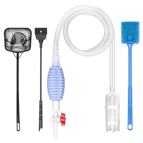 Lanswood Fish Tank Cleaner Set of 4Pcs Fish Tank Cleaning Kit Gravel Cleaner Fish Tank Tropical Fish Tank Accessories Aquarium Accessories Gravel Vacuum for Aquarium Algenentferner Fish Tank Lanswood Fish Tank Cleaner Set of 4Pcs Fish Tank Cleaning Kit Gravel Cleaner Fish Tank Tropical Fish Tank Accessories Aquarium Accessories Gravel Vacuum for Aquarium Algenentferner Fish Tank von Lanswood