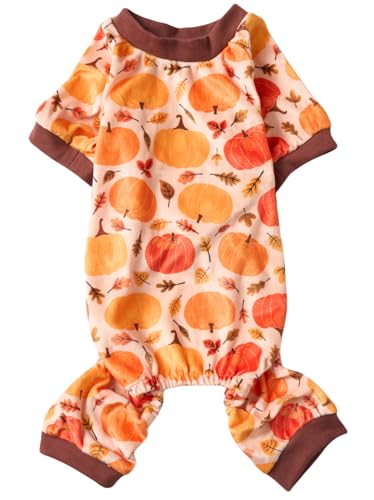 Hunde-Pyjama, Herbstblätter, Erntedankfest, für Männer und Frauen, Haustier-Einteiler, PJS für Herbstsaison, Größe M, 40,6 cm Hunde-Pyjama, Herbstblätter, Erntedankfest, für Männer und Frauen, Haustier-Einteiler, PJS für Herbstsaison, Größe M, 40,6 cm von Lanyarco