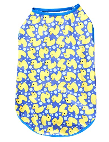 Hunde-Shirt mit Entenmotiv, Baumwolle, Cartoon-Sommer, klein, 30,5 cm Rückenlänge von Lanyarco