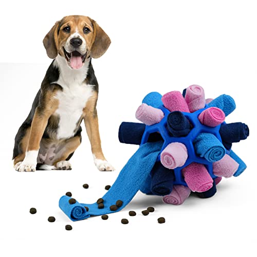 Larimuer Schnüffelball für Hunde, Schnüffelteppich Schnüffelspielzeug Interaktive Hundespielzeug tragbarer Haustier Snuffle Ball Toy für Kleine Mittelgroße Hunde Haustier (Königsblau) von Larimuer