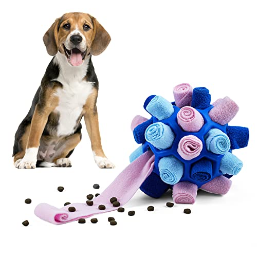 Larimuer Schnüffelball für Hunde, Schnüffelteppich Schnüffelspielzeug Interaktive Hundespielzeug tragbarer Haustier Snuffle Ball Toy für Kleine Mittelgroße Hunde Haustier (Mythisches Blau) von Larimuer