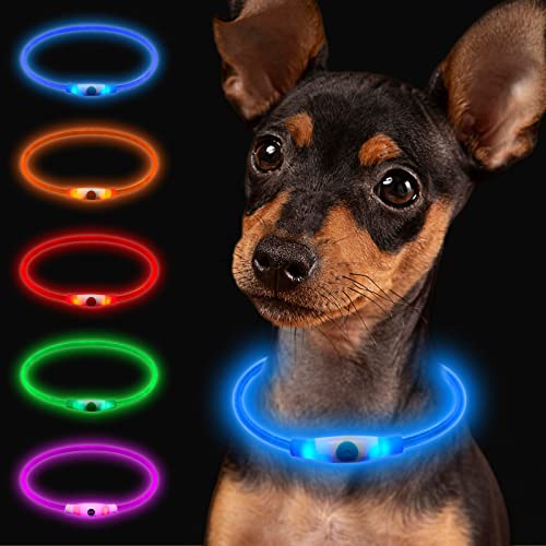 Larkumio Leuchthalsband Hund Aufladbar LED Hundehalsband Leuchtend, Halsband Hund mit Einstellbarer Länge für Kleine Große Hunde Katze, Welpenhalsband Dog Collar Wasserdicht mit 3 Leuchtmodi, Blau Larkumio Leuchthalsband Hund Aufladbar LED Hundehalsband Leuchtend, Halsband Hund mit Einstellbarer Länge für Kleine Große Hunde Katze, Welpenhalsband Dog Collar Wasserdicht mit 3 Leuchtmodi, Blau von Larkumio