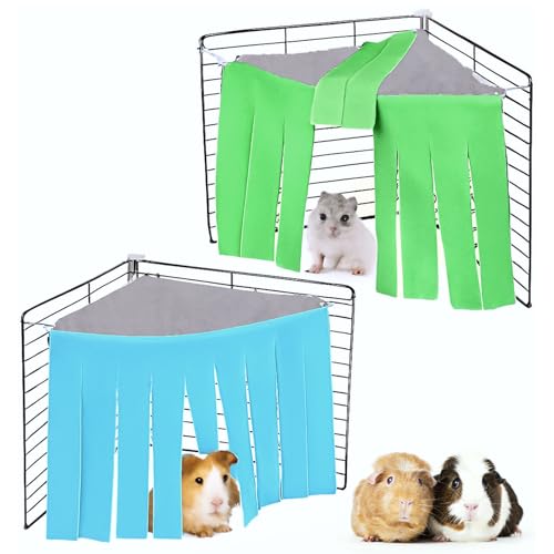 Meerschweinchenversteck für Meerschweinchen, praktisches Zubehör für Meerschweinchen, Käfigzubehör mit 6 Haken, niedliches Kleintierversteck mit wendbaren Seiten für Frettchen, Chinchillas (Blaugrün) Meerschweinchenversteck für Meerschweinchen, praktisches Zubehör für Meerschweinchen, Käfigzubehör mit 6 Haken, niedliches Kleintierversteck mit wendbaren Seiten für Frettchen, Chinchillas (Blaugrün) von Larrel