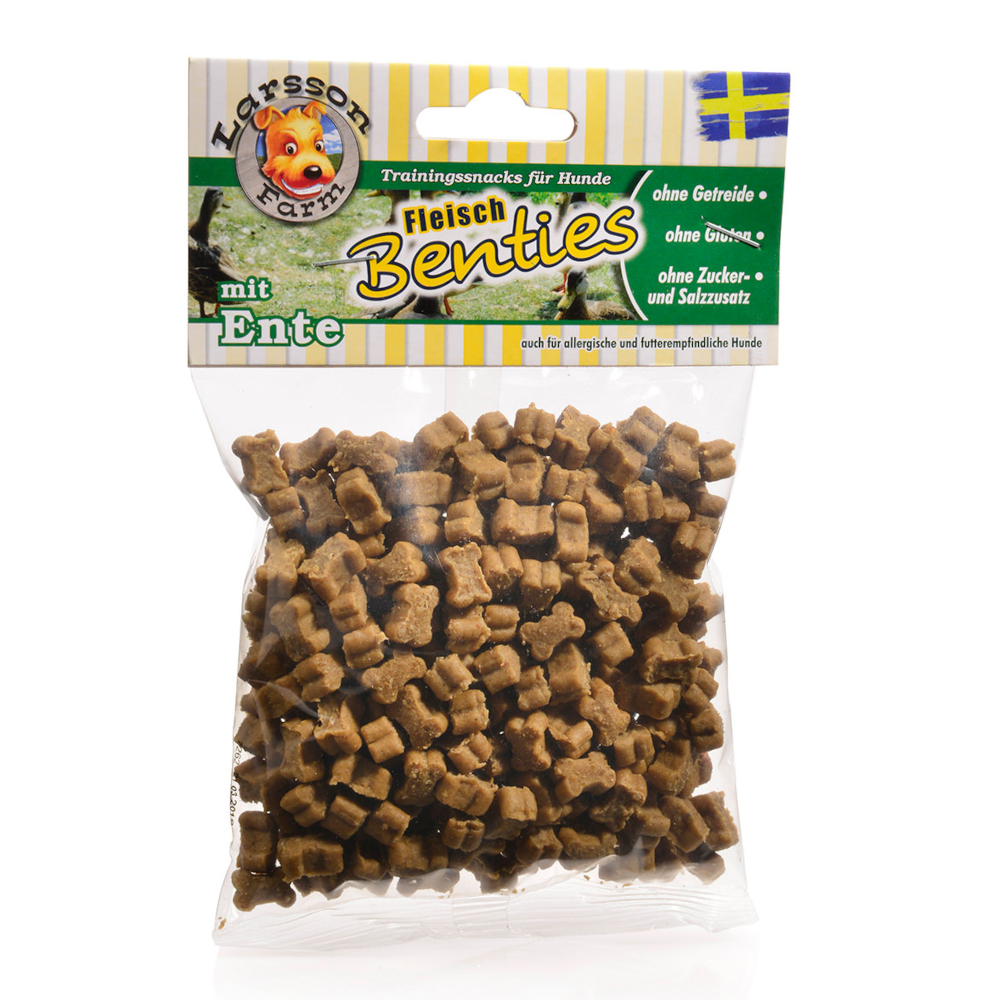 Larsson Farm Fleisch Benties - Sparpaket: 6 x 150 g mit Ente von Larsson Farm