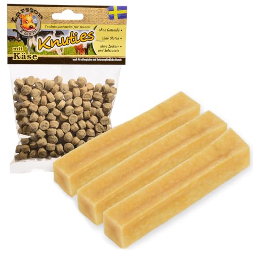 Larsson | 3er Set - Yaky Kaukäse - Hundekaustange | XL | je 100-140g | 3 Stück + Gratisbeilage 1 x KNUTIES - Kartoffel-KÄSE 150g Larsson | 3er Set - Yaky Kaukäse - Hundekaustange | XL | je 100-140g | 3 Stück + Gratisbeilage 1 x KNUTIES - Kartoffel-KÄSE 150g von Larsson