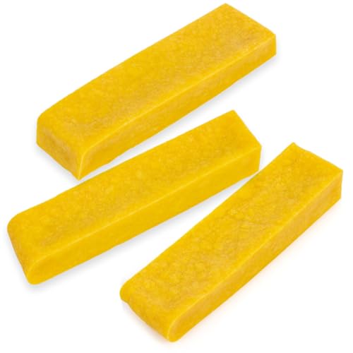 Larsson | 3er Set Yaky Kaukäse Kurkuma Hunde Kaustange Hundeknochen - Größe L, 3 x 80-100 g fettarmer Hundekausnack von Larsson