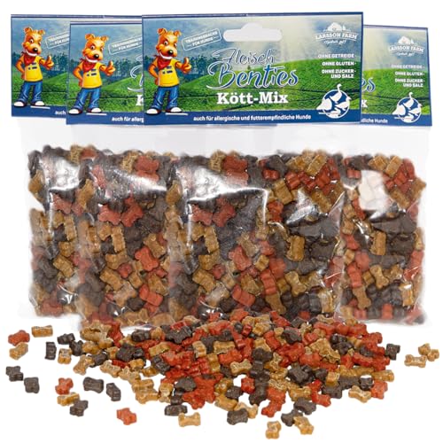 Larsson | Hunde Leckerlis Getreide- und Glutenfrei, 4er Set Kött Mix Benties, Leckerli Hund, Hundesnacks für große und kleine Hunde, 4x150g Leckerlibeutel von Larsson