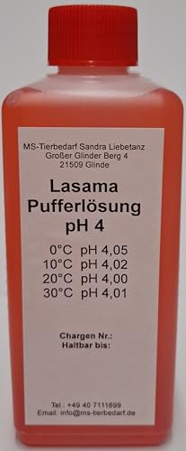Lasama Pufferlösung/Eichlösung pH4 100 ml Kalibrierlösung von Lasama