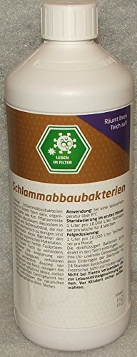 Schlammabbaubakterien 1 Liter Koiteich Teichbakterien Teich von Lasama