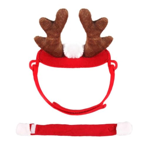Hund Weihnachten Outfit Geweih Stirnband und Schal Set Lustiges Kostüm Urlaub Party Für Festlichkeiten Haustier Weihnachten Outfits Hund Weihnachten Outfit Junge von Laspi