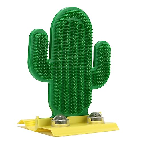 Interaktives Kaktus-Kratzspielzeug mit Bürste, Wandhalterung, Spielzeug für lustige Übung, Katze, Wand, Sofa, Kratzer, Fellpflege, Spielzeug von Laspi
