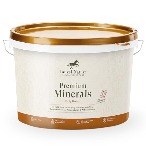 Laurel Nature Premium Minerals Mineralfutter Pferde 3kg [100% Natur] Getreide und Melassefrei, Leckerli Pferd, Pferde Zubehör, Biotin Zink Selen (3kg) von Laurel Nature