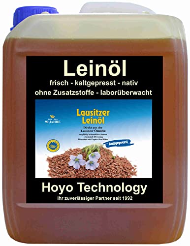 5 Liter Leinsamenöl Leinöl für gesunde Energie kaltgepresstes Leinöl frisch nativ 5 Liter Leinsamenöl Leinöl für gesunde Energie kaltgepresstes Leinöl frisch nativ von Hoyo Technology GmbH