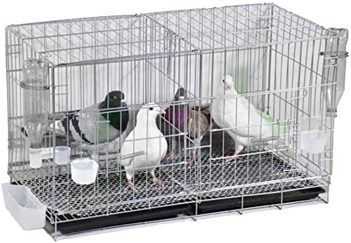 Vogelkäfig Reise-Papageienkäfig, Geschenk für Vogelliebhaber, Sittichkäfige für 1 Vogel, Kleiner Eisen-Vogelkäfig, Heim-Papageienkäfig (Metallic B) von Lavendre