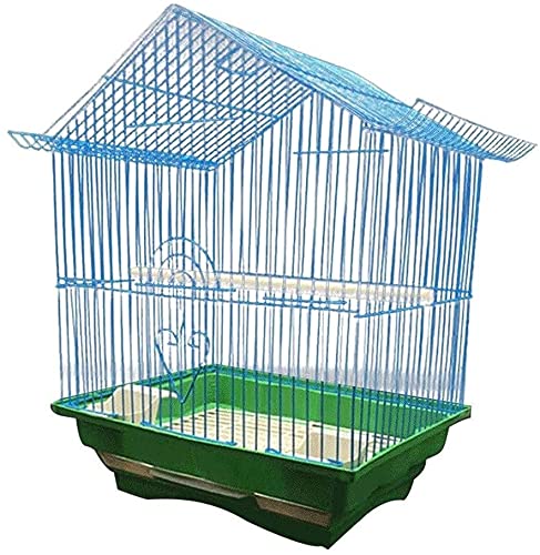 Vogelkäfig Reise Papageienkäfig, Geschenk für Vogelliebhaber Flugkäfig Kreativer Papagei Vogelkäfig Metall (Blau) von Lavendre