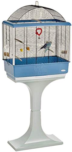 Vogelkäfig Reise-Papageienkäfig, Geschenk für Vogelliebhaber Papageienkäfige für große Vögel, Leichter Luxus-Multifunktions-Vogelkäfig (BLAU B) von Lavendre