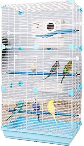 Vogelkäfig Reise Papageienkäfig, Geschenk für Vogelliebhaber Papageienkäfige für große Vögel, dekorative Vogelkäfige Heimdekoration (Blau A) von Lavendre