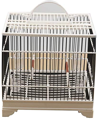 Vogelkäfig Reise Papageienkäfig, Geschenk für Vogelliebhaber Sittichkäfige für 1 Vogel, Vogelkäfige im Freien (Schwarz) von Lavendre
