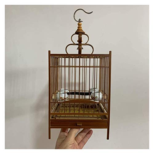 Vogelkäfig Reise Papageienkäfig, Geschenk für Vogelliebhaber Vogelhäuschen Retro Quadratischer Reisekäfig für Vögel (B) von Lavendre