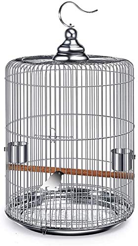 Vogelkäfig Reise Papageienkäfig, Geschenk für Vogelliebhaber Vogelkäfig Edelstahl Vogelkäfig groß mit Metallhaken (Mehrfarbig) von Lavendre