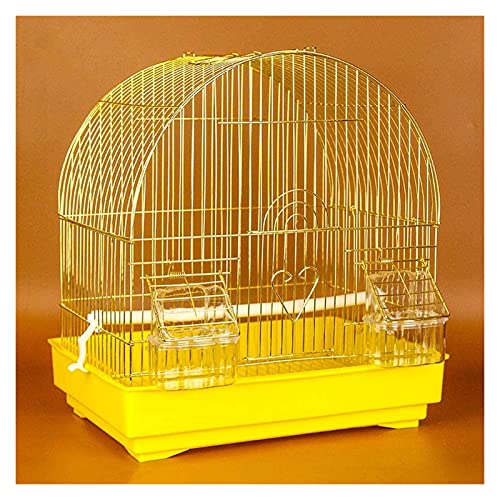Vogelkäfig Reise Papageienkäfig, Geschenk für Vogelliebhaber Vogelkäfige Hängender Vogelkäfig (Gelb) von Lavendre