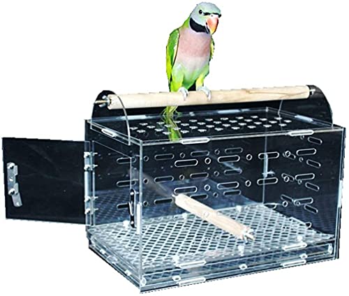 Vogelkäfig Reise Papageienkäfig, Geschenk für Vogelliebhaber Vogelkäfige für Sittiche, Kleiner tragbarer Papageienkäfig, transparenter Hausvogelkäfig von Lavendre