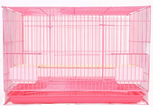 Vogelkäfig Reise Papageienkäfig, Geschenk für Vogelliebhaber Vogelkäfige für Sittiche, Papageienkäfige für große Vögel (Rosa 27CM) von Lavendre