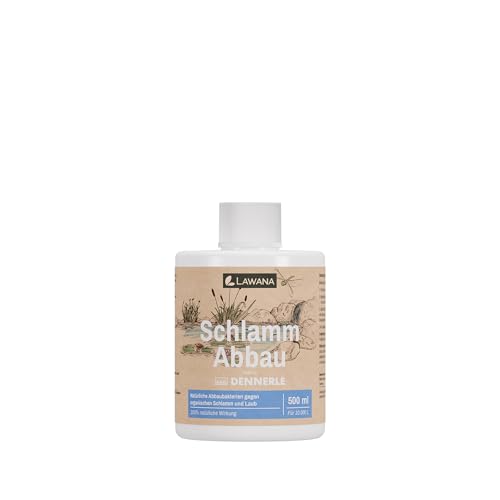 Lawana Schlamm Abbau, 500 ml - Natürliche Abbaubakterien gegen organischen Schlamm und Laub von Lawana