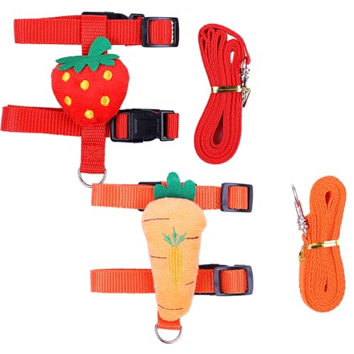 2pcs Bunny -Geschirr und Leine für Kaninchen, EIN verstellbares Hasengurt, niedliche Weste und Leine, für Kaninchen, Kätzchen, Welpen, Schwein kleine Haustiertiere 2pcs Bunny -Geschirr und Leine für Kaninchen, EIN verstellbares Hasengurt, niedliche Weste und Leine, für Kaninchen, Kätzchen, Welpen, Schwein kleine Haustiertiere von Lawnrden