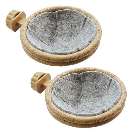 2pcs Vogelnest für Käfig, 4, 5 Zoll abnehmbares Sittich -Kanarien -Nest mit Filz, |.Vogelnester 2pcs Vogelnest für Käfig, 4, 5 Zoll abnehmbares Sittich -Kanarien -Nest mit Filz, |.Vogelnester von Lawnrden