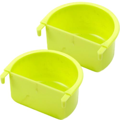 2pcs Vogelschalen, Vogelkäfig -Feeder, Wasserschale, Fütterungsbecher, Wasserfutter für Cockatiel, Sittich, Maakaw, Finken, Lovebirds, kleine Tiere von Lawnrden