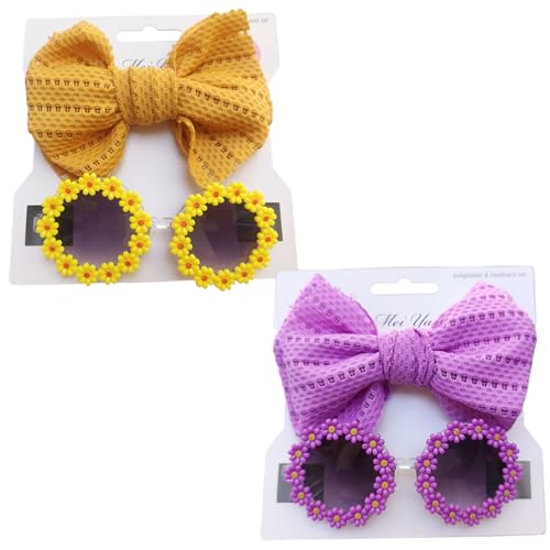 Lawnrden Haustierhund Bug Stirnband Sonnenblumen Sonnenbrille, 2pcs/Set Hundestrand Sonnenbrille Bogen, Hundekatze Party Kostümfotografie Requisiten Lawnrden Haustierhund Bug Stirnband Sonnenblumen Sonnenbrille, 2pcs/Set Hundestrand Sonnenbrille Bogen, Hundekatze Party Kostümfotografie Requisiten von Lawnrden