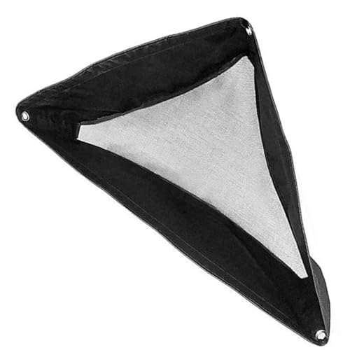 Heubeutel für Pferde dreieckige Nylon -Heu -Beutel mit atmungsaktivem Netz und verstellbaren Streifen 22, 7 x 26, 5 x 33, 5 in hängenden Feeder für Kühe, Ziege, Schaf (schwarz) |.Netze für Pferde von Lawnrden