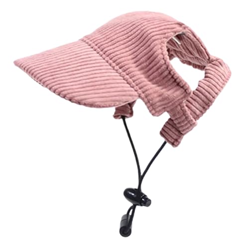 Hund Sonnenhut, verstellbare Hunde Baseballkappe mit Ohrlöchern, Sonnenschutz Strandhut mit Frontkrempe, tragbare Hüte für Hunde 3, 5-7, 5 kg, Stil 3, Welpe von Lawnrden
