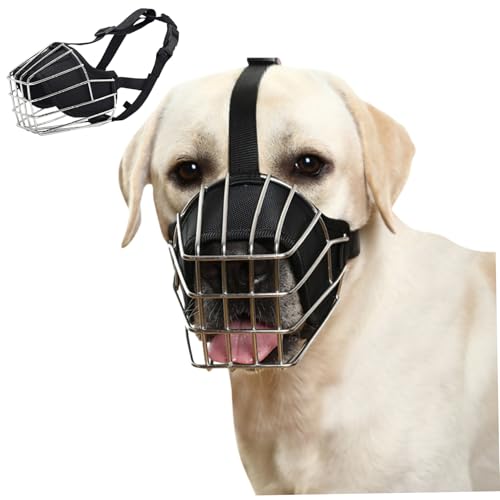 Hundeleme für große Hunde atmungsaktive Korbmündung robuster Edelstahl -Hundetraining ermöglicht das Trinken Einer einstellbaren Maske, die Biss verhindern |.Für Hunde, um beißen Hundeleme für große Hunde atmungsaktive Korbmündung robuster Edelstahl -Hundetraining ermöglicht das Trinken Einer einstellbaren Maske, die Biss verhindern |.Für Hunde, um beißen von Lawnrden