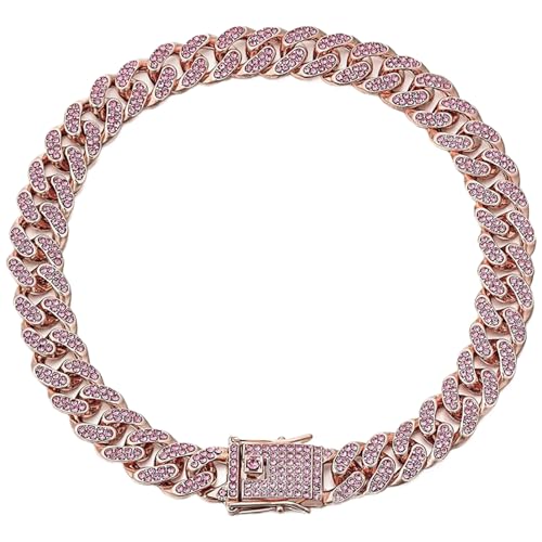 Hundetraining Choke -Kragen, Hundekettenkragen, Diamanthundkragen, Luxus -Bling -Hundekragen, 12,5 mm weit delikat Hundetraining Choke -Kragen, Hundekettenkragen, Diamanthundkragen, Luxus -Bling -Hundekragen, 12,5 mm weit delikat von Lawnrden