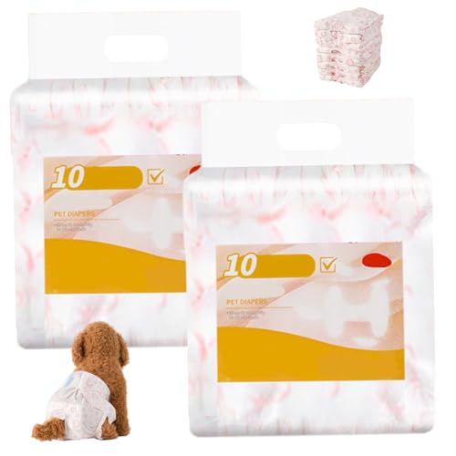 Hundewindel, 20pcs Einweghundwindeln weibliche Superabsaugungen einstellbare weibliche Windeln für Inkontinenz, Training und Reisen Hundewindel, 20pcs Einweghundwindeln weibliche Superabsaugungen einstellbare weibliche Windeln für Inkontinenz, Training und Reisen von Lawnrden