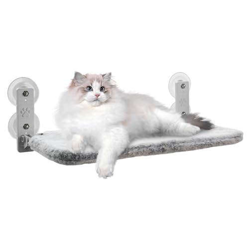 Katzenfenster Barsch Faltbares Katzenfenster Hängematte 12x20, 5 Zoll Bett mit doppelseitiger Stoffbedeckung bemalt rostbeständiger Saugbecherregale, hält bis zu 33 Pfund, Haustierhängematte Katzenfenster Barsch Faltbares Katzenfenster Hängematte 12x20, 5 Zoll Bett mit doppelseitiger Stoffbedeckung bemalt rostbeständiger Saugbecherregale, hält bis zu 33 Pfund, Haustierhängematte von Lawnrden