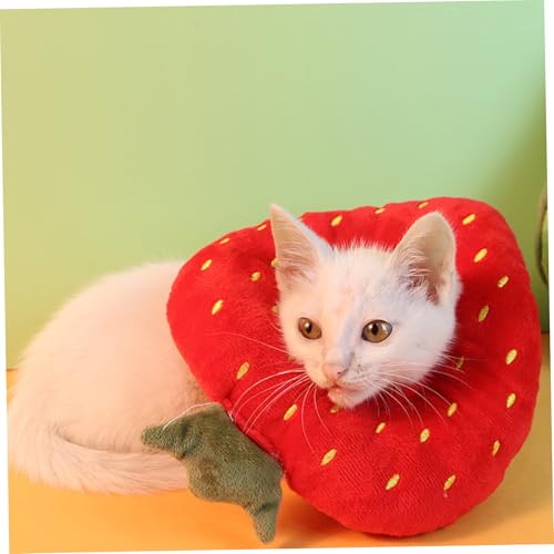 Katzenkegelkragen weiches niedliche Erdbeerform Verstellbare Anti-Licking und Anti-Biting Cat Cat Recovery Collar für Katzen Kätzchen Kaninchen Haustiere, |.Kegel Katzenkegelkragen weiches niedliche Erdbeerform Verstellbare Anti-Licking und Anti-Biting Cat Cat Recovery Collar für Katzen Kätzchen Kaninchen Haustiere, |.Kegel von Lawnrden