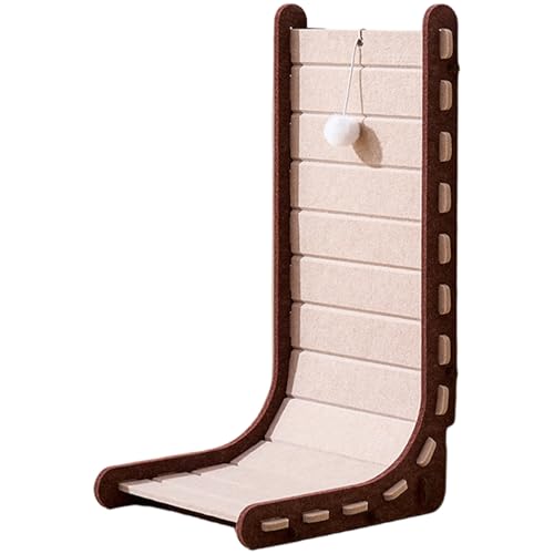 Katzenkratzer, L Form Wear-resistenter vertikaler Katzenkratzer mit Plüschkugel, Abnehmbarer und waschbarer Kratzer-Lounge für Innen-, vertikale Kratzer von Lawnrden