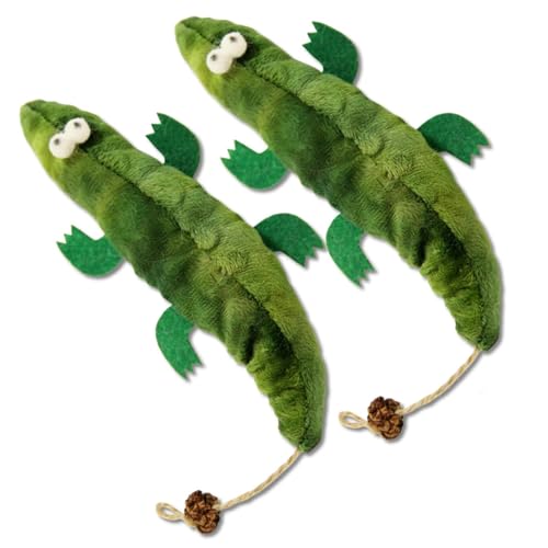 Lawnrden 2pcs Catnip -Spielzeug für Katzen weiche Krokodil -Kauen -Biss -Katzenminenspielzeug natürliche interaktive Katzenkickkatze für Innenkatzen | Lawnrden 2pcs Catnip -Spielzeug für Katzen weiche Krokodil -Kauen -Biss -Katzenminenspielzeug natürliche interaktive Katzenkickkatze für Innenkatzen | von Lawnrden