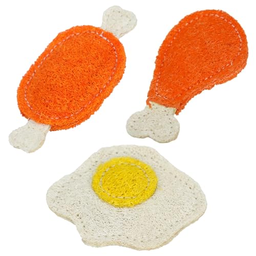 Lawnrden Catnip -Spielzeug, 3 Stile Crinkle Cat Toys, natürliche Loofah -Katze -Kauspielzeug, Kätzchen -Zahnenspielzeug für Haustiere zum Spielen und Entfernen von Katzentartar Lawnrden Catnip -Spielzeug, 3 Stile Crinkle Cat Toys, natürliche Loofah -Katze -Kauspielzeug, Kätzchen -Zahnenspielzeug für Haustiere zum Spielen und Entfernen von Katzentartar von Lawnrden