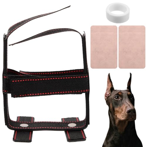Lawnrden Doberman Hundeohr-Posting-Kit, Hundeohr-Steh-up-Unterstützung, klebungsfreundliche Korrektur Vertikales Hundeband für 2-4 Monate Samoyeds, Pinscher Hunde Lawnrden Doberman Hundeohr-Posting-Kit, Hundeohr-Steh-up-Unterstützung, klebungsfreundliche Korrektur Vertikales Hundeband für 2-4 Monate Samoyeds, Pinscher Hunde von Lawnrden