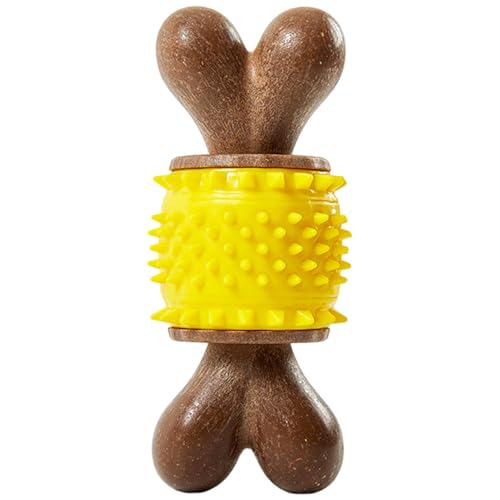 Lawnrden Hundekau-Spielzeug knochenförmiges Naturholz, PP & Gummi-Hund unzerstörbares Spielzeug für Aggressive Kauen und Zahnpflege Lawnrden Hundekau-Spielzeug knochenförmiges Naturholz, PP & Gummi-Hund unzerstörbares Spielzeug für Aggressive Kauen und Zahnpflege von Lawnrden